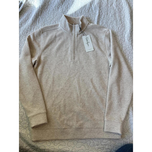 Walter Hagen Other - Walter‎ Hagen Men's Oatmeal Textured Quarter-Zip Sweater Size Small #533